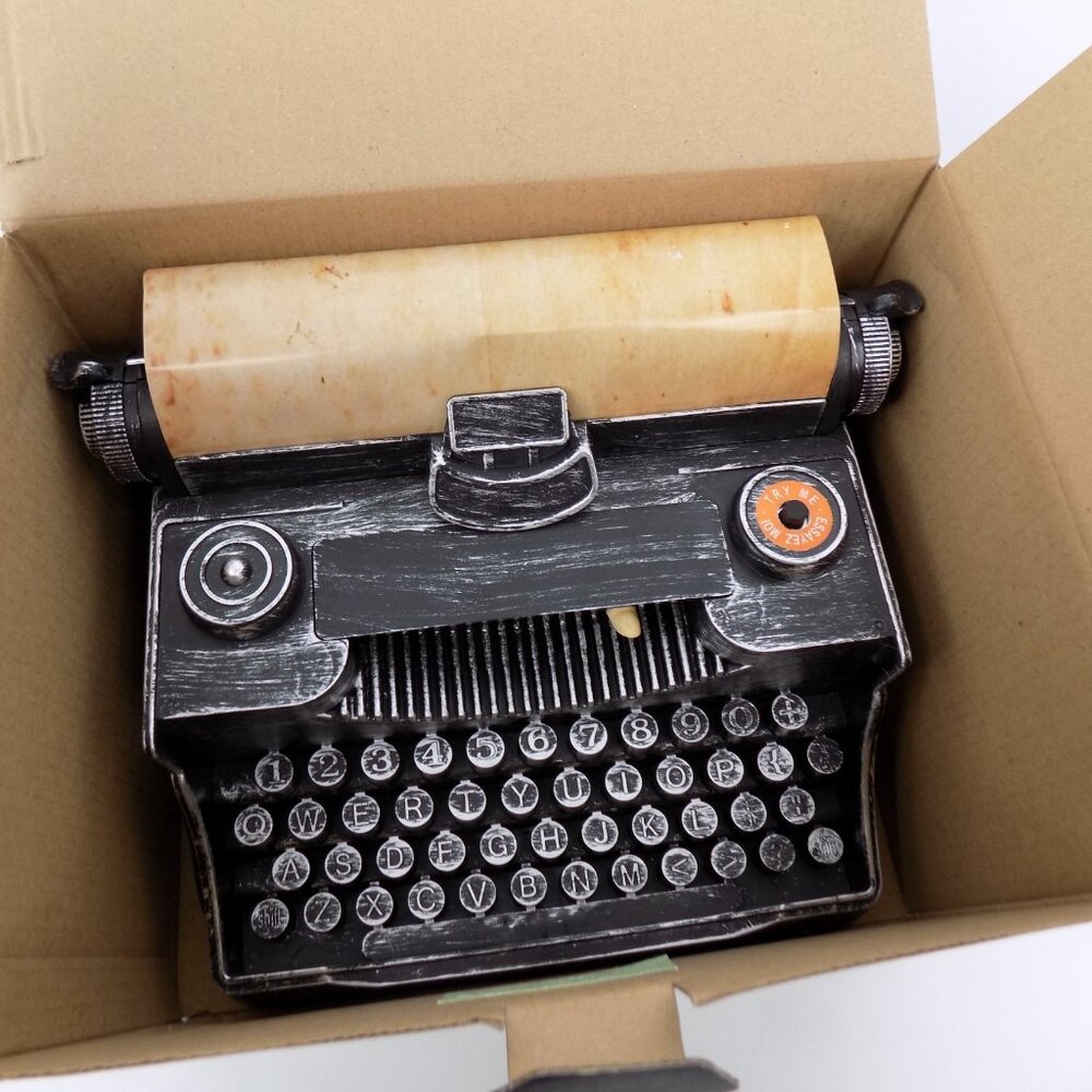 Ashland Animated Haunted Typewriter Spooky Typing Sound Pop Out Hand Motion New - Picture 7 of 7